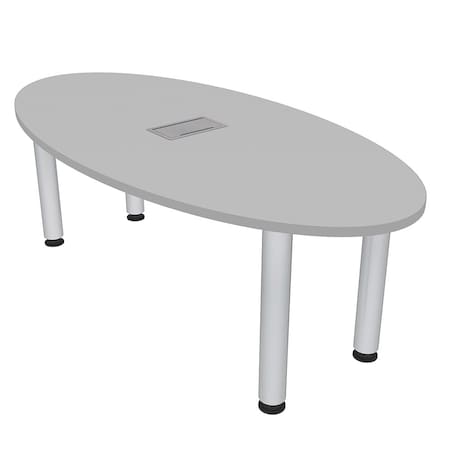 Skutchi Designs 33.5 in W, 59.5 in L, 29 in H, Engineered Wood Top, Grey H-OVL-3460-PT-01-EL